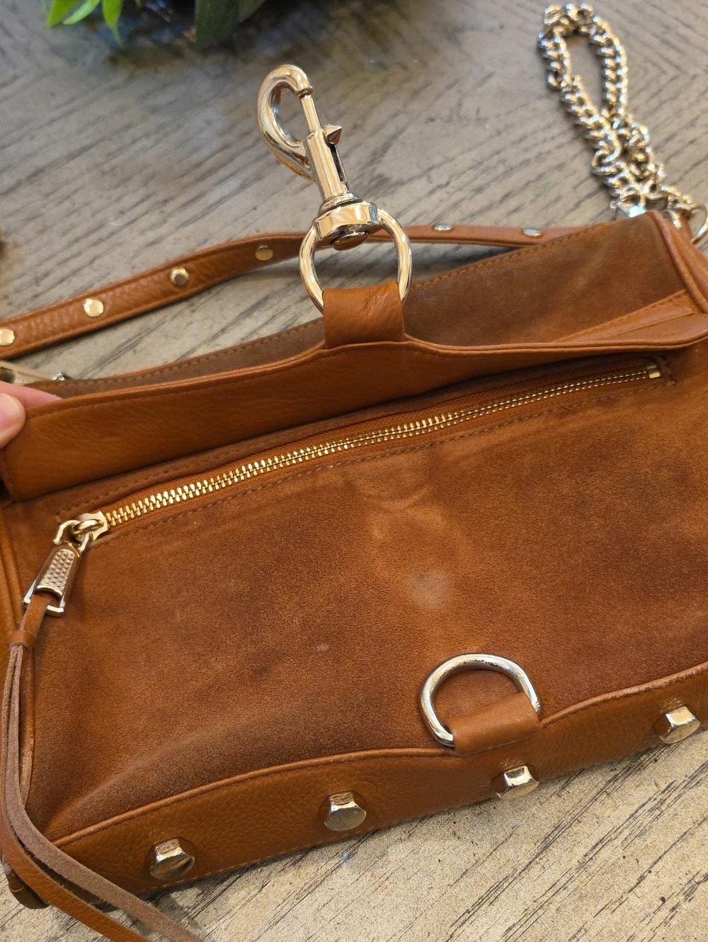 Brown Leather Crossbody Bag Rebecca Minkoff